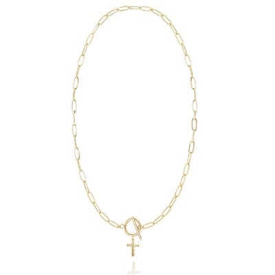Beloved Toggle Clasp Necklace in Gold